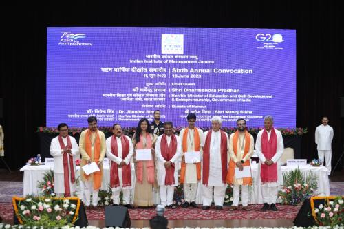 IIM Jammu holds its 6th Annual Convocation-16th June 2023